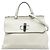 Borsa satchel Gucci White Medium Calfskin Bamboo Daily Bianco