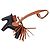 Charm per borsa Hermès Black Milo in pelle di agnello Grigri Rodeo PM Nero