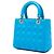 Lady Dior in agnello cannage blu, misura Medium Turchese - vista 2
