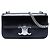 Céline Borsa a tracolla Celine Triomphe Claude in pelle di vitello lucida nera Nero