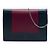 16 Céline Cartera con cadena de cuero rojo Celine Roja Burdeos