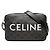 Céline Celine Black Medium Triomphe Coated Canvas Logo Crossbody Nero