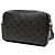 Céline Celine Black Medium Triomphe Coated Canvas Logo Crossbody Nero - vista 2