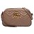 Bolso bandolera Gucci Brown Small GG Marmont Matelasse de piel Castaño Carne