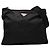 Borsa a tracolla Prada Black Tessuto Zip Top Nero