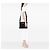Borsa a tracolla Prada Black Tessuto Zip Top Nero - vista 6