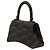 Borsa a mano Balenciaga Black Small BB Monogram Denim Hourglass Nero - vista 2