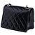 Chanel Black Micro CC Quilted Shiny Calfskin Single Flap Nero - vista 2