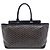 Goyard Black Goyardine Bellechasse MM Nero