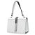 Borsa Elektra con borchie in pelle City Calf e Saffiano bianca di Prada Bianco - vista 2