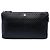 Clutch Chanel Black CC Chevron Caviar con zip Nero