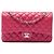 Chanel Pink Medium Classic Lambskin Double Flap Rosa
