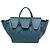Céline Tote Celine Blue Small Grained Calfskin Tie Knot Blau