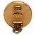 Orecchini a clip Chanel Gold CC placcati in oro ed smalto D'oro - vista 3