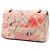 Chanel Orange Medium Classic Lambskin Tropical Flower Print Double Flap Arancione Pesca - vista 2