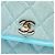 Chanel Blue Mini CC gesteppte Denim Messenger Flap Blau Türkis - Ansicht 5