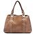 Bamboo Gucci Libeccio Tote aus braunem Guccissima-besetztem Kalbsleder in Größe Medium