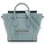 Luggage Céline Borsa Tote Celine Nano Blue in pelle Blu chiaro