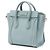 Luggage Céline Borsa Tote Celine Nano Blue in pelle Blu chiaro - vista 2