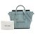 Luggage Céline Borsa Tote Celine Nano Blue in pelle Blu chiaro - vista 7