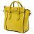Céline Borsa Tote Luggage in pelle di vitello granulata gialla Celine Giallo - vista 2