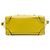 Céline Borsa Tote Luggage in pelle di vitello granulata gialla Celine Giallo - vista 3