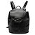 Salvatore Ferragamo Mochila Ferragamo em couro preto Double Gancini