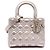 Dior Gold Medium Metallic Lambskin Cannage Lady Dior D'oro