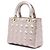 Dior Gold Medium Metallic Lambskin Cannage Lady Dior D'oro - vista 2