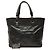 Chanel Paris Biarritz Tote aus gesteppter beschichteter Canvas in Schwarz Medium - Ansicht 8