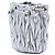 Borsa a secchiello Miu Miu Silver Mini Metallic Matelasse Nappa Crystal Chain Argento - vista 2