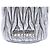 Borsa a secchiello Miu Miu Silver Mini Metallic Matelasse Nappa Crystal Chain Argento - vista 5