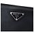 Clutch da polso in Saffiano nero Prada - vista 5