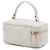 Borsa vanity Gaby in agnello trapuntato bianco Saint Laurent Bianco sporco - vista 2