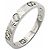 Gucci Icon Heart Ring aus 18K Weißgold mit Diamant Silber