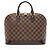 Borsa Louis Vuitton Vintage Damier Ebene Alma PM Marrone