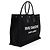 Tote Large Rive Gauche em canvas e couro de vitelo Saint Laurent Preto - vista 2