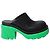 Mules Flash Platform in pelle di vitello nera Bottega Veneta Nero