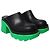 Mules Flash Platform in pelle di vitello nera Bottega Veneta Nero - vista 4