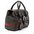 Gucci Boston Bag aus Leder Heritage Web mit Schnalle Braun - Ansicht 2