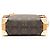 Borsa a tracolla Louis Vuitton Monogram Canvas Side Trunk PM Marrone - vista 4
