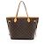 Tote Neverfull MM en canvas Monogram Louis Vuitton Castaño