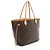 Tote Neverfull MM en canvas Monogram Louis Vuitton Castaño - vista 2