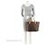 Tote Neverfull MM en canvas Monogram Louis Vuitton Castaño - vista 5