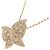 Autre Marque Collana Butterfly in Diamanti Au750 Rosa - vista 3