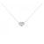 Autre Marque Collier Cœur en Diamants Au750 Ponte Vecchio Argenté