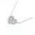 Autre Marque Collier Cœur en Diamants Au750 Ponte Vecchio Argenté - vue 3
