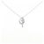Autre Marque Colar Kumikyoku K10 White Gold Cubic Zirconia Diamond Prata