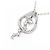 Autre Marque Colar Kumikyoku K10 White Gold Cubic Zirconia Diamond Prata - vista 4