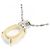 Autre Marque Collana Kuresanver in platino Au750 con opale sintetico e diamante - vista 4
